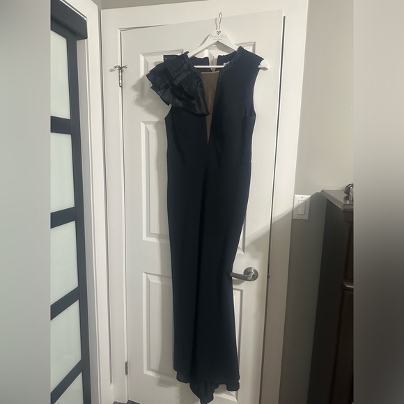 Cameron Blake - 119645 Beaded Organza Trumpet Dress - Picture 9 of 10